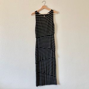 Anthropologie Bailey44 Striped Layered Midi Dress